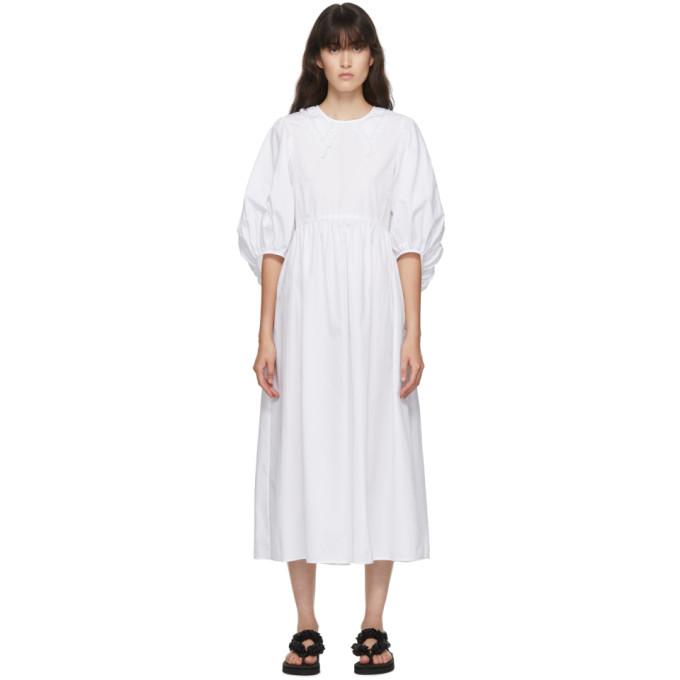 Cecilie Bahnsen White Mette Dress ...